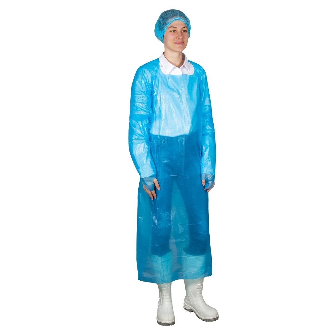 Force 360 - CPE Blue Isolation Gown (100 Units) - CWRX708