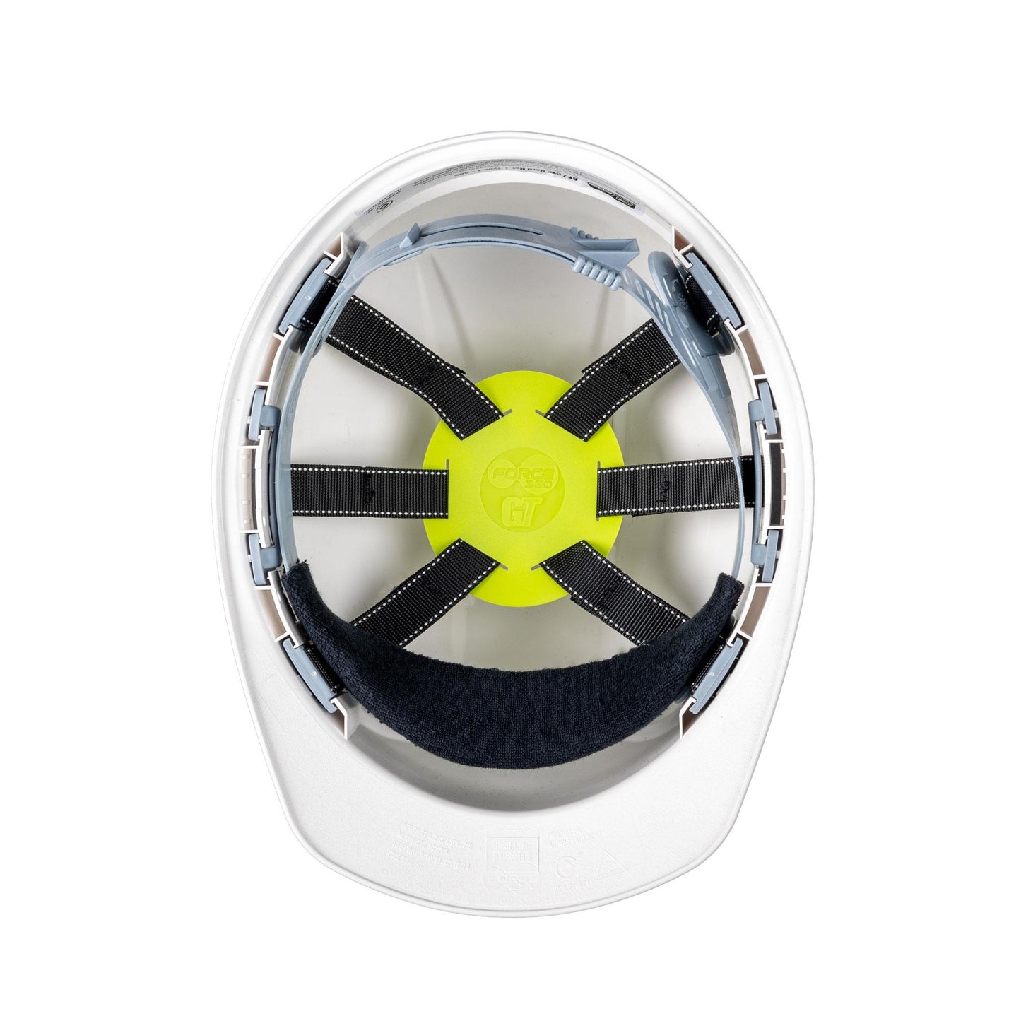 Force 360 - GTE3 Essential Type 1 ABS Vented Hard Hat with Slide Lock Harness Kit Mixed Colours (20 Pack) - HPFPRGTE03K