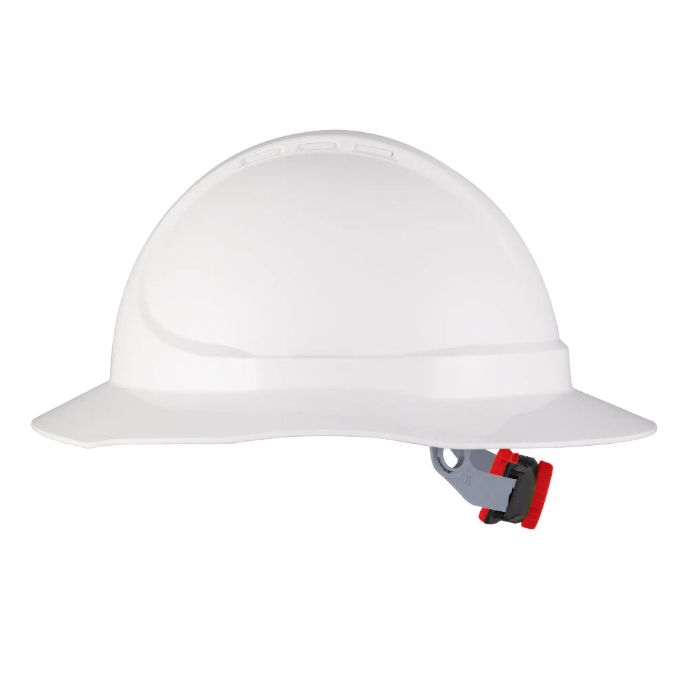 Force 360 - The Mate Type 1 ABS NON-Vented Broad Brim Hard Hat w/Ratchet Harness (1 Unit) - HPMIC012