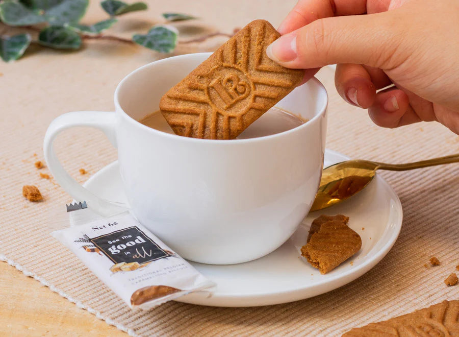 Waddi Speciality Coffee - Little Bakes - Caramel & Cinnamon Sugar Biscuits 300 Box