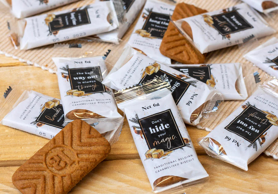 Waddi Speciality Coffee - Little Bakes - Caramel & Cinnamon Sugar Biscuits 300 Box