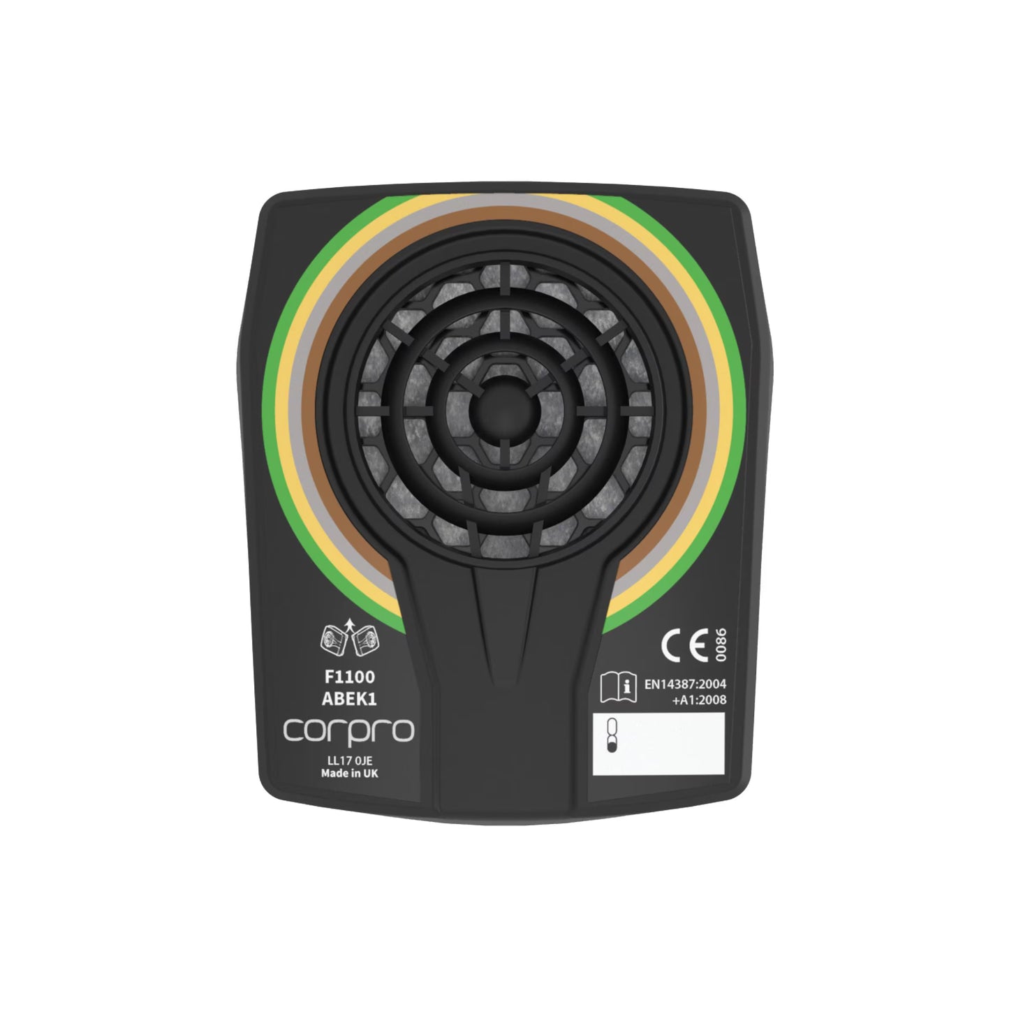 CorPro - ABEK1 Organic and Inorganic Vapour, Acid Gas and Ammonia Filter - R11007