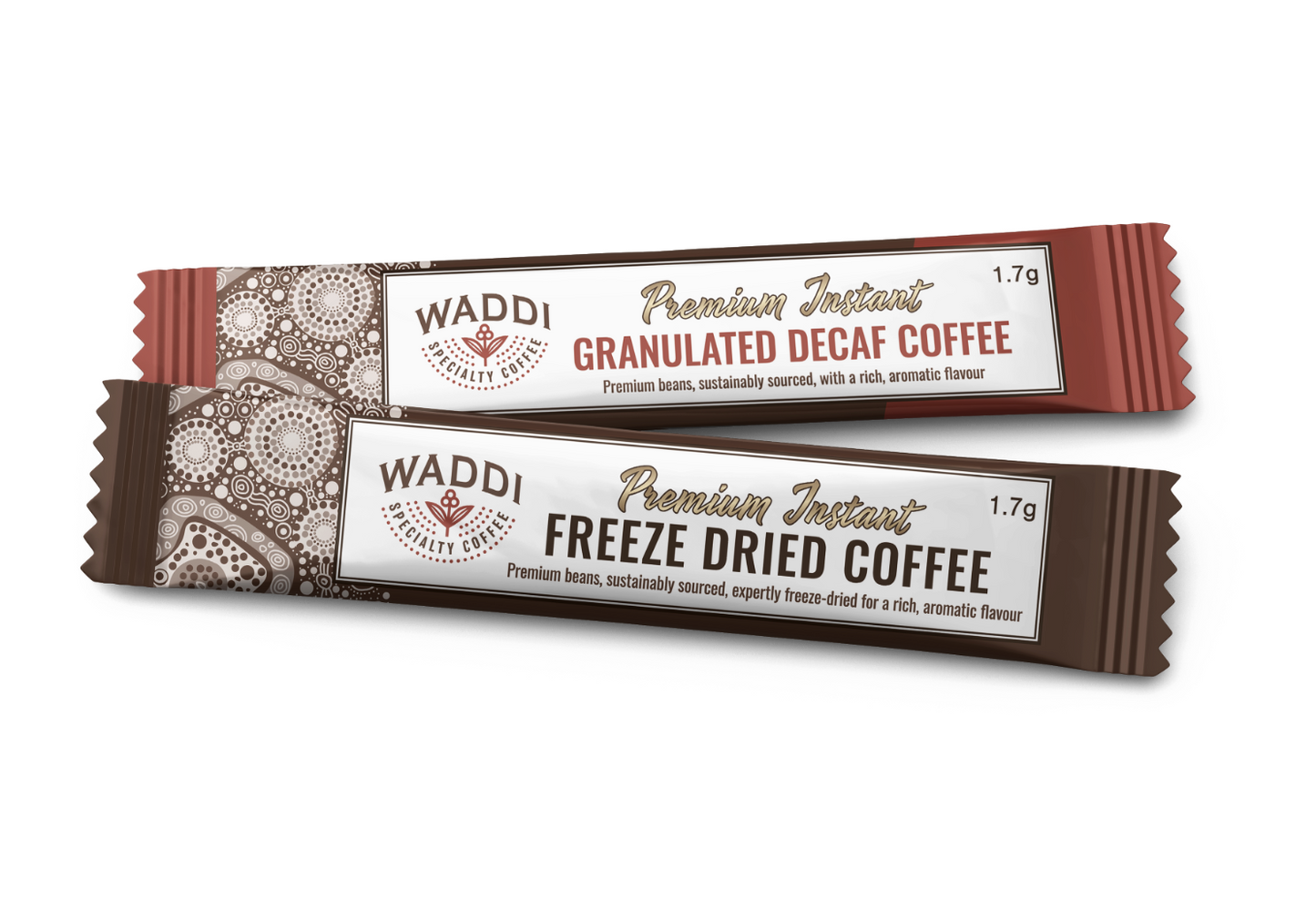 Waddi Speciality Coffee - Premium Freeze Dried Coffee - 1000 Single Serve 1.7g