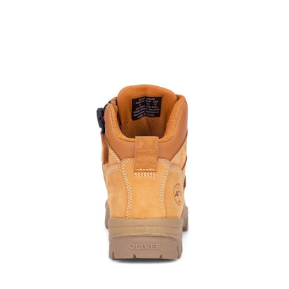 Oliver - 130mm Zip Sided Safety Boots Wheat - 45 630z