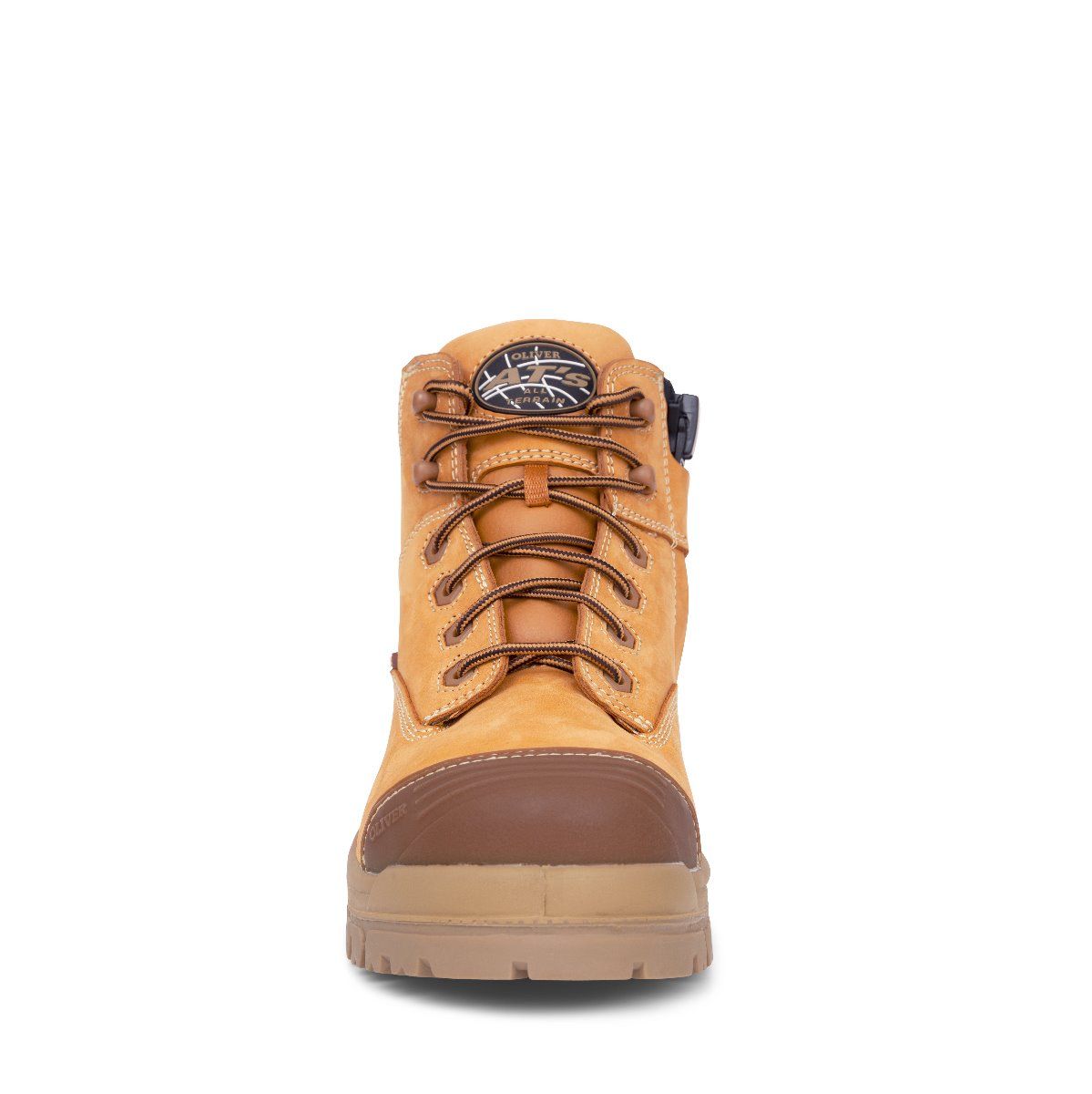 Oliver - 130mm Zip Sided Safety Boots Wheat - 45 630z
