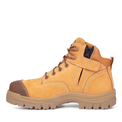 Oliver - 130mm Zip Sided Safety Boots Wheat - 45 630z