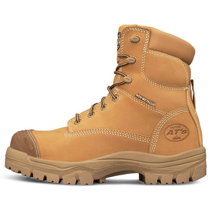Oliver - 150mm Zip Sided Safety Boots Wheat - 45 632z