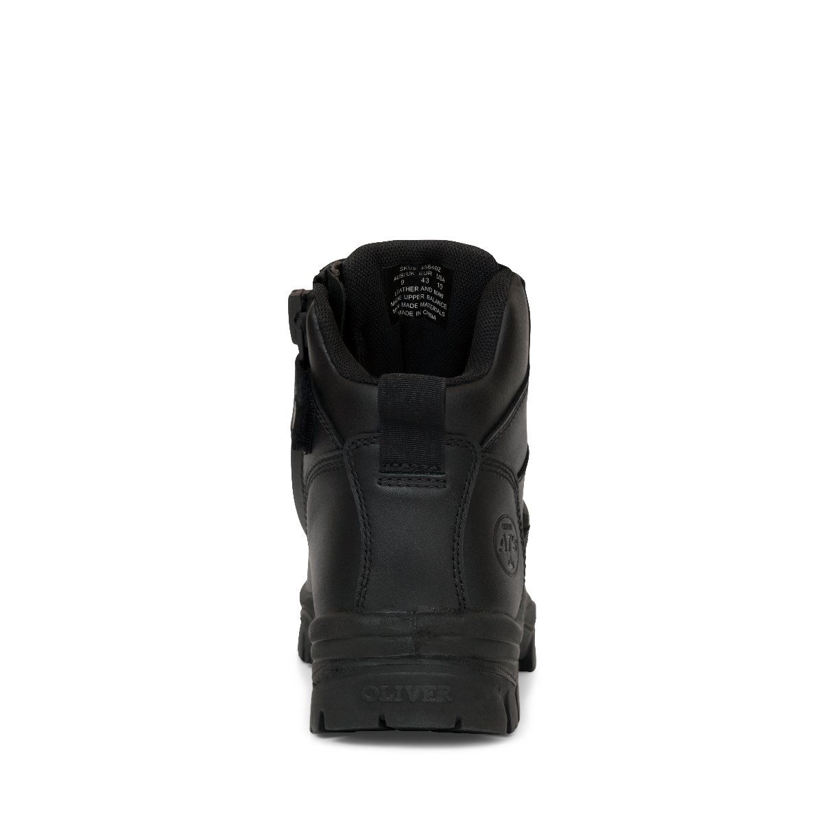 Oliver - 130mm Zip Sided Safety Boots Black - 45-640z