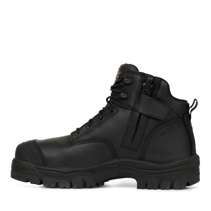 Oliver - 130mm Zip Sided Safety Boots Black - 45-640z