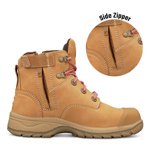 Oliver - Woman's Wheat Zip Sided Boot - 49-432z