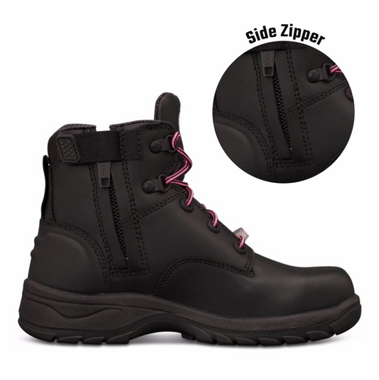 Oliver - Woman's Black Zip Sided Boot 49-445z