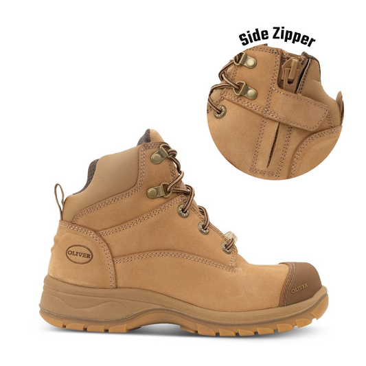 Oliver - Woman's Stone Zip Sided Low-Cut Boot - 49-450z