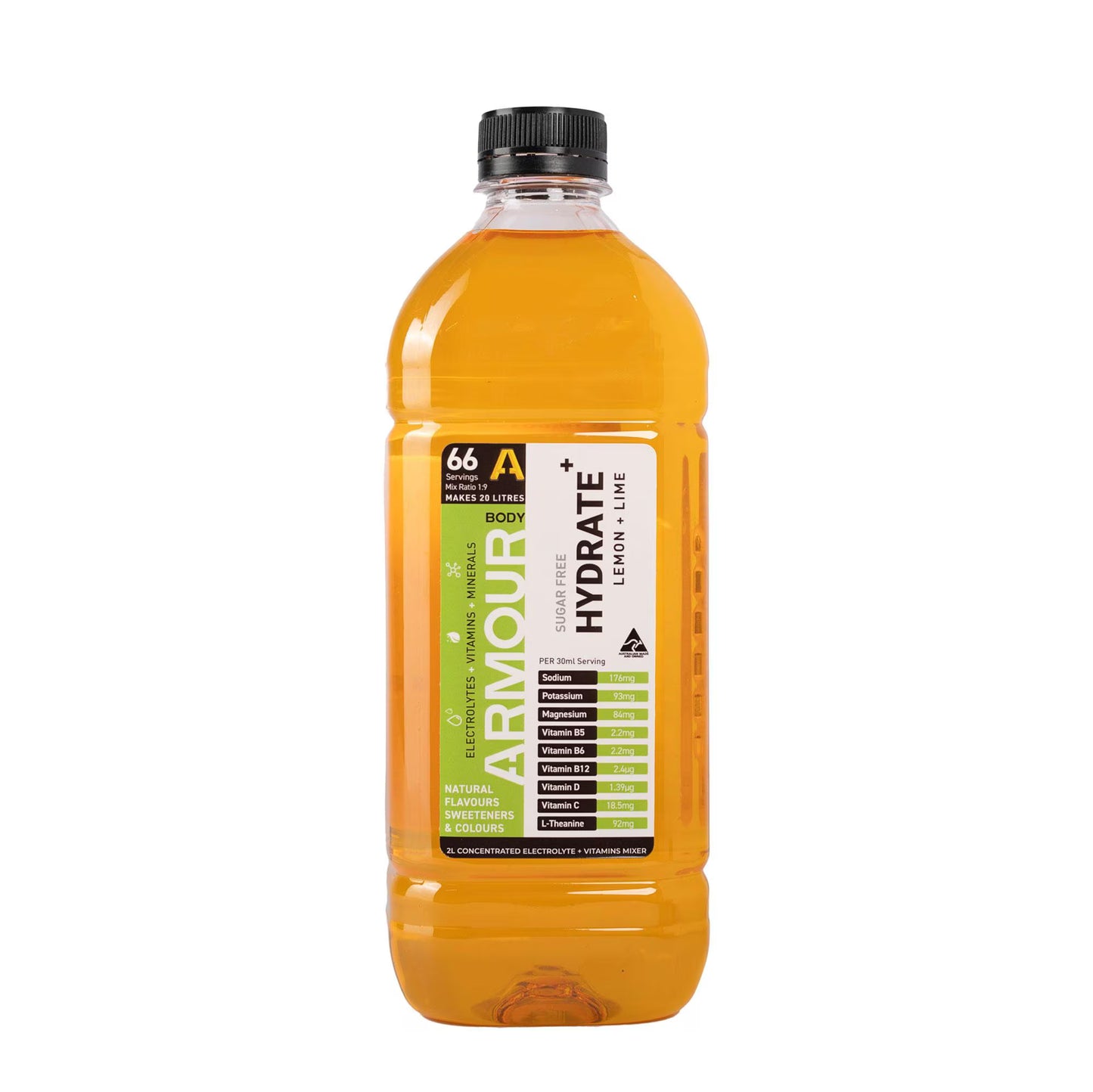 Body ARMOUR - Hydrate+ Hypotonic 2L Concentrate - BA2LC