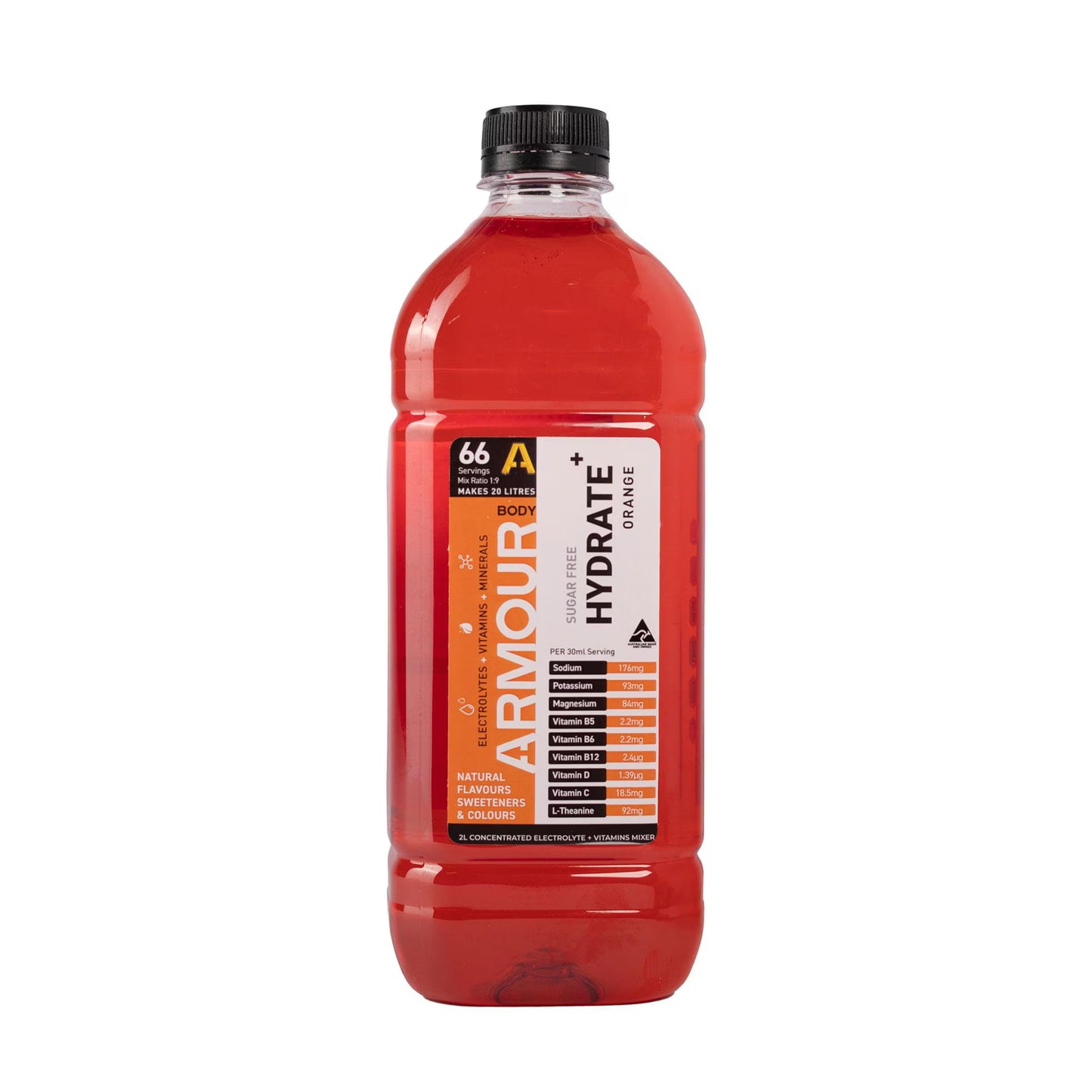 Body ARMOUR - Hydrate+ Hypotonic 2L Concentrate - BA2LC