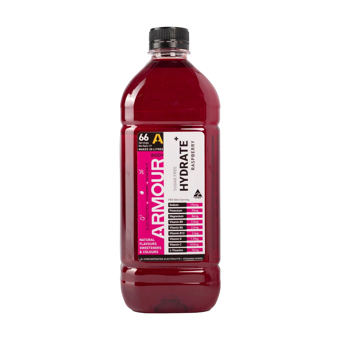 Body ARMOUR - Hydrate+ Hypotonic 2L Concentrate - BA2LC