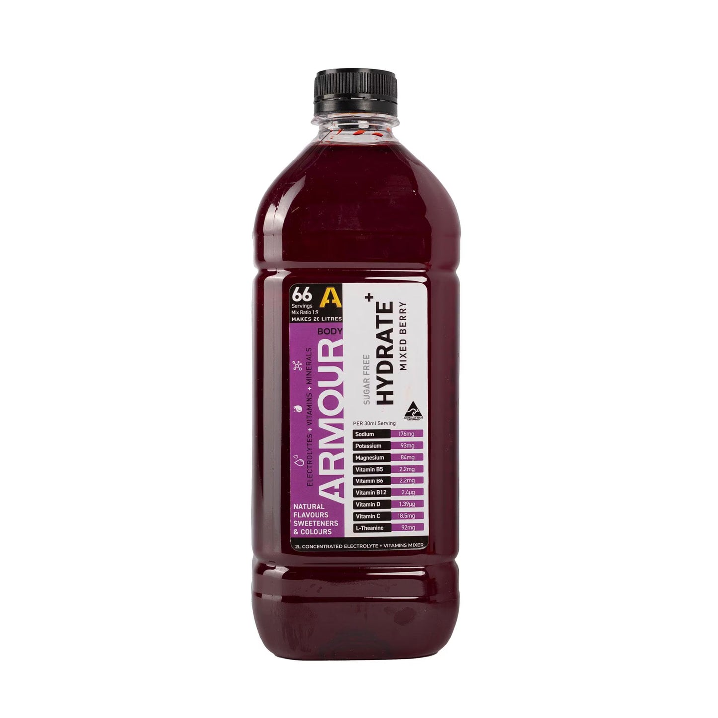 Body ARMOUR - Hydrate+ Hypotonic 2L Concentrate - BA2LC