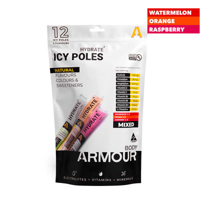Body ARMOUR - Hydrate+ Hypotonic Icy Poles Bulk Pack (12 Pack) - BAIPP12P-2