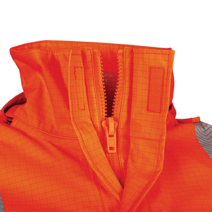 BOOL - FR PPE3 Hi-Vis Parka with Zip-Off Sleeves and Segmented FR Tape - BW1340T4