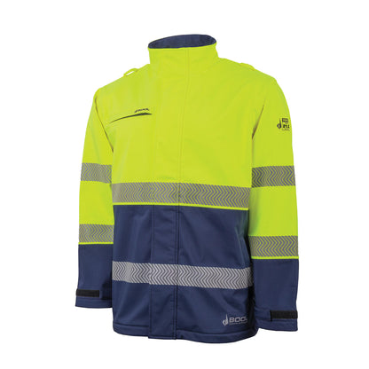BOOL - Hi-Vis PPE2 Softshell Jacket with Segmented FR Reflective Tape - BW2305T8