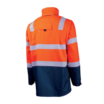 BOOL - FR PPE3 Hi-Vis Parka with Zip-Off Sleeves and Segmented FR Tape - BW2340T4