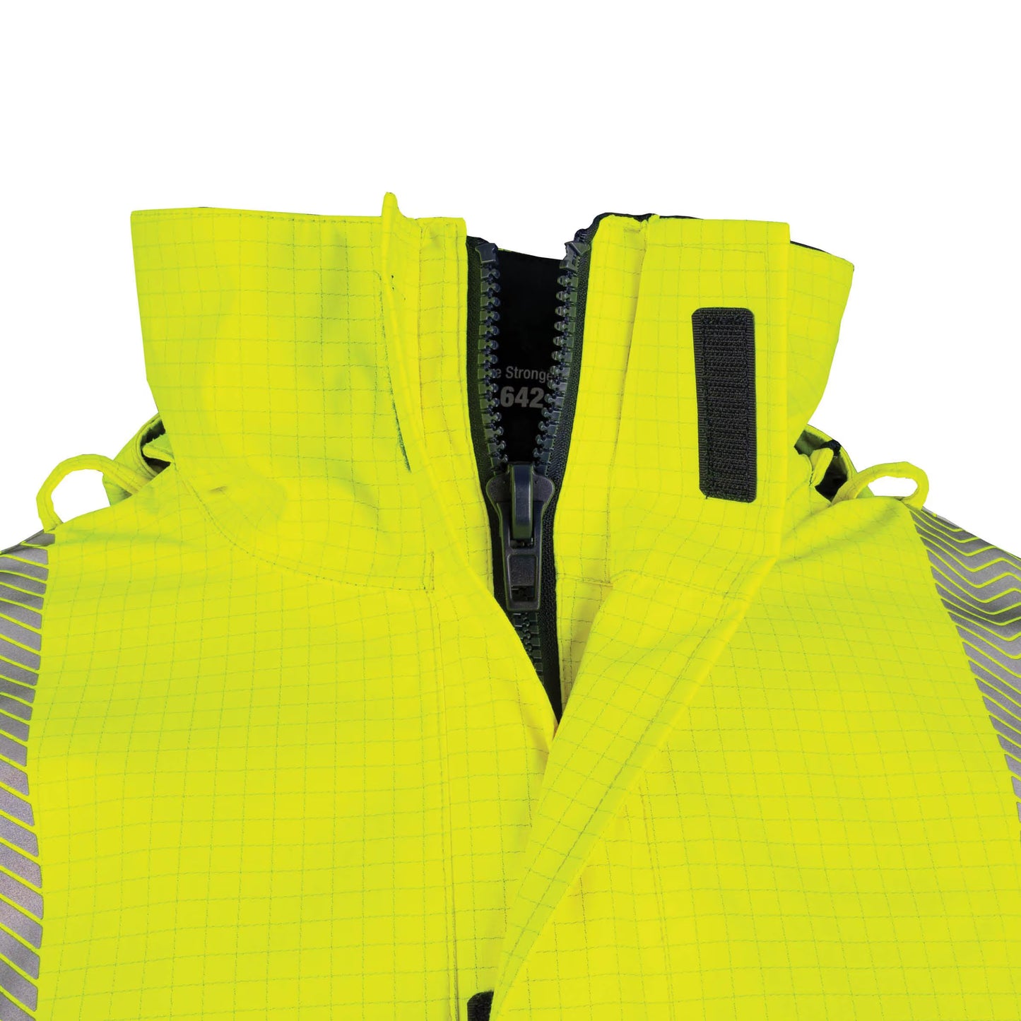 BOOL - FR PPE3 Hi-Vis Parka with Zip-Off Sleeves and Segmented FR Tape - BW2340T4
