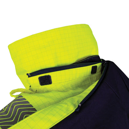 BOOL - FR PPE3 Hi-Vis Parka with Zip-Off Sleeves and Segmented FR Tape - BW2340T4