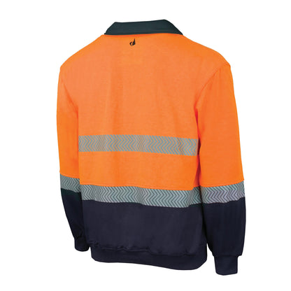 BOOL - PPE2 Two Tone FR Water Repellent Fleece Jumper with Segmented FR Reflective Tape - BW2350T1