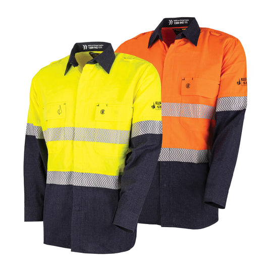 BOOL - Ultra-lightweight PPE1 FR Shirt with Segmented FR Reflective Tape (1 Shirt) - BW2505T1