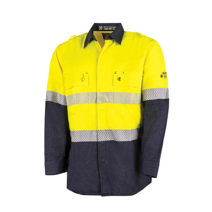 BOOL - Ultra-lightweight PPE2 Two Tone FR Shirt with Segmented FR Reflective Tape (1 Pair) - BW2595T1