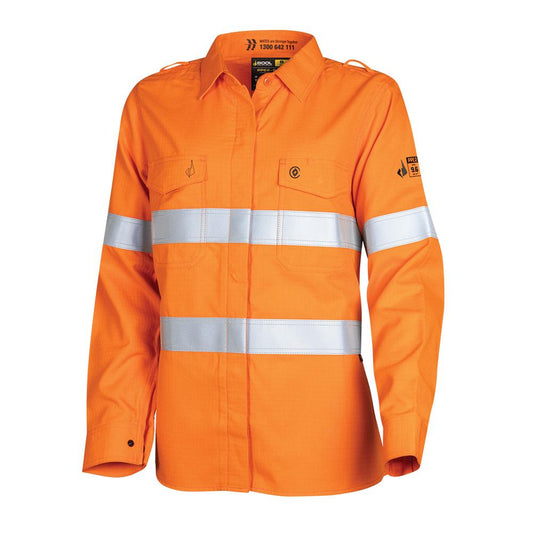 BOOL - Womens Lightweight PPE2 FR Shirt with Loxy Reflective Tape - BWW1590T1