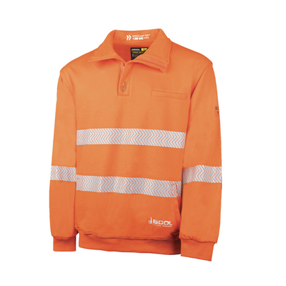 BOOL - PPE2 FR Water Repellent Fleece Jumper with Segmented FR Reflective Tape - BW1350T1