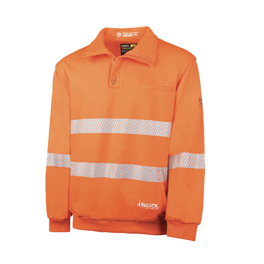 BOOL - PPE2 FR Water Repellent Fleece Jumper with Segmented FR Reflective Tape - BW1350T1