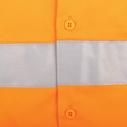 TRu Workwear - Lightweight Vented Hi-Vis Drill Shirt w/Reflective Tape - CS1000T3