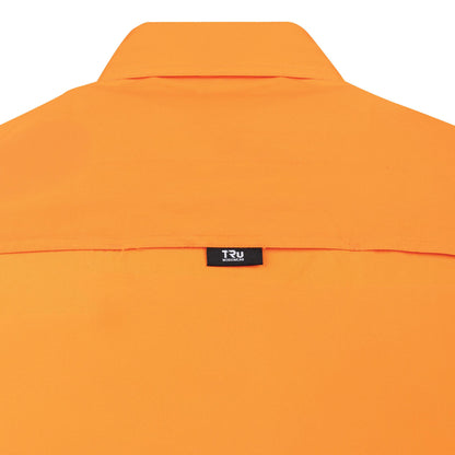 TRu Workwear - Lightweight Vented Hi-Vis Drill Shirt w/Reflective Tape - CS1000T3