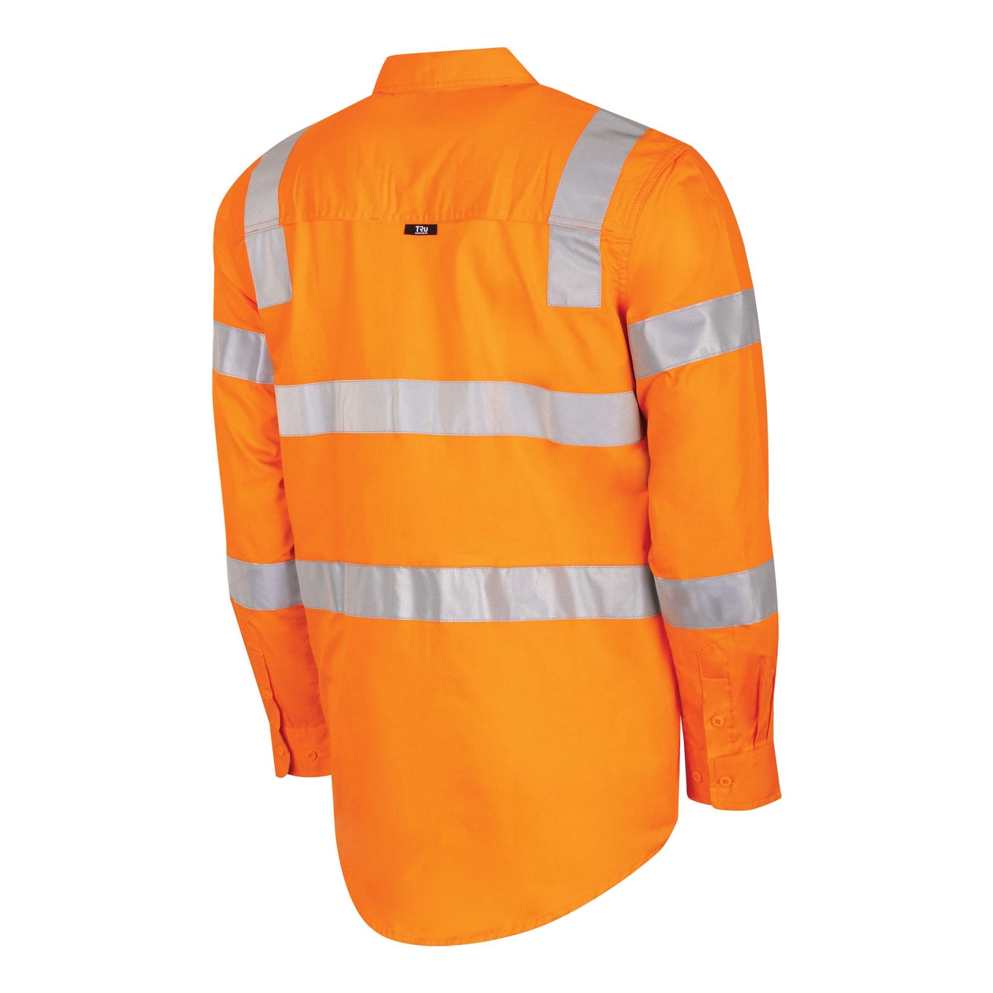 TRu Workwear - Lightweight VIC Rail Hi-Vis Drill Shirt w/Reflective Tape - CS1000T4