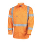 TRu Workwear - Lightweight NSW Rail Hi-Vis Drill Shirt w/Reflective Tape - CS1000T5