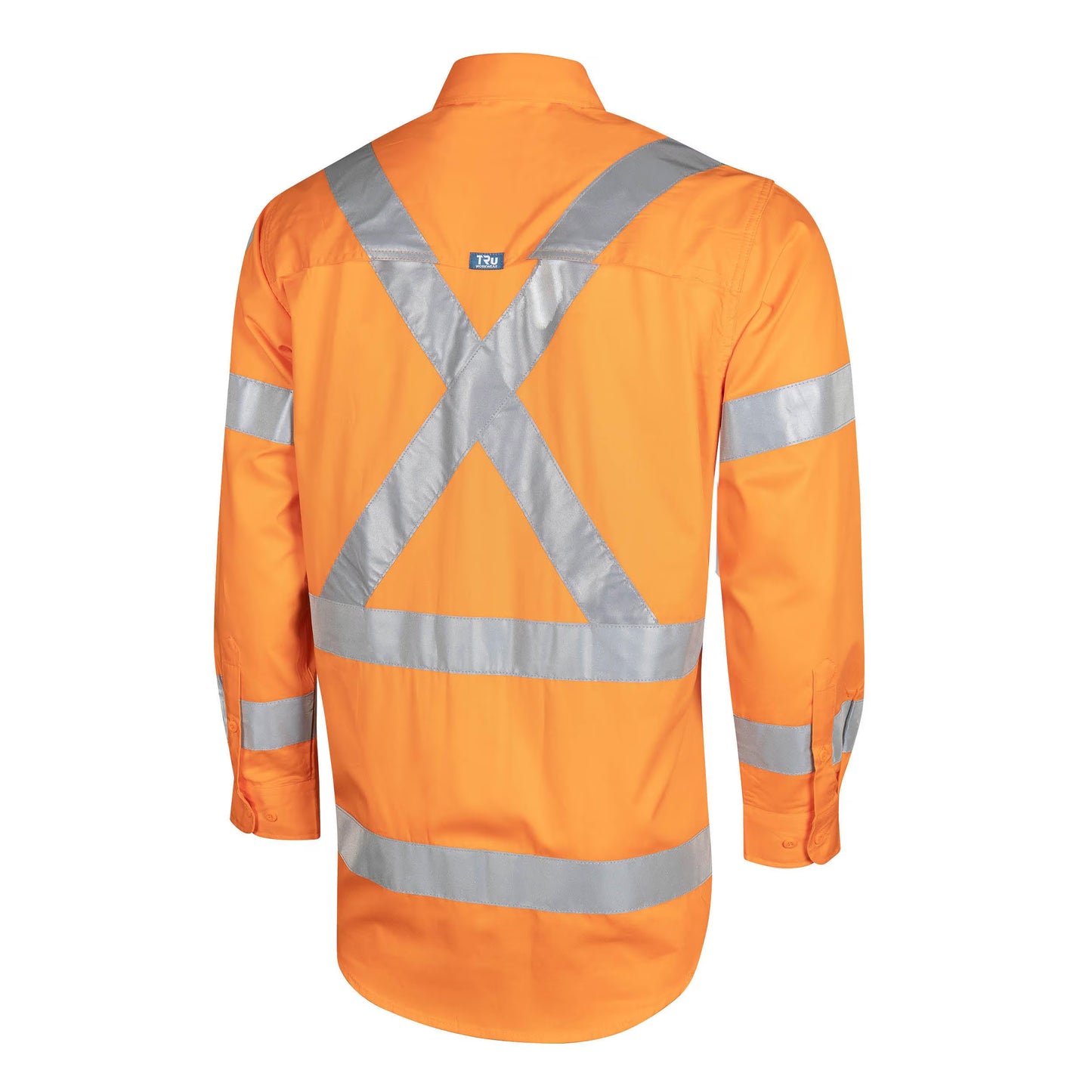 TRu Workwear - Lightweight NSW Rail Hi-Vis Drill Shirt w/Reflective Tape - CS1000T5