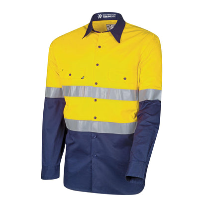 TRu Workwear -Lightweight Vented Hi-Vis Drill Shirt - CS2000T3