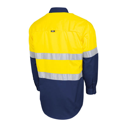 TRu Workwear -Lightweight Vented Hi-Vis Drill Shirt - CS2000T3