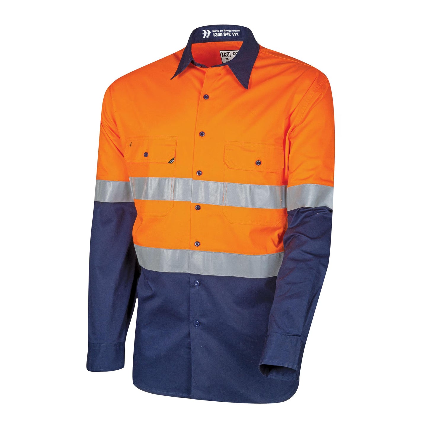 TRu Workwear -Lightweight Vented Hi-Vis Drill Shirt - CS2000T3