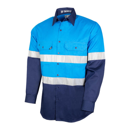 TRu Workwear -Lightweight Vented Hi-Vis Drill Shirt - CS2000T3