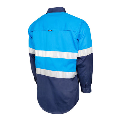 TRu Workwear -Lightweight Vented Hi-Vis Drill Shirt - CS2000T3