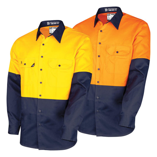 TRu Workwear - Lightweight Vented Hi-Vis Drill Shirt - CS2000