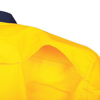 TRu Workwear -Lightweight Vented Hi-Vis Drill Shirt - CS2000