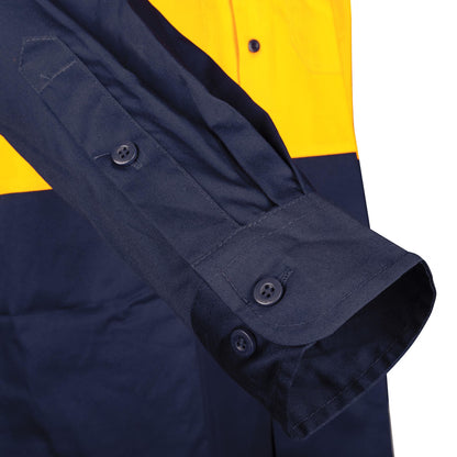 TRu Workwear -Lightweight Vented Hi-Vis Drill Shirt - CS2000