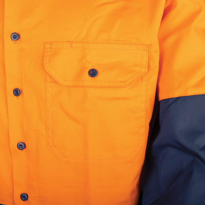 TRu Workwear -Lightweight Vented Hi-Vis Drill Shirt - CS2000