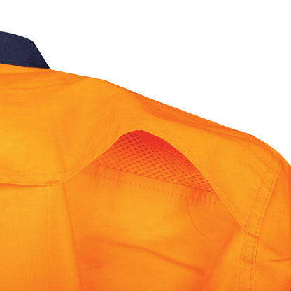 TRu Workwear -Lightweight Vented Hi-Vis Drill Shirt - CS2000