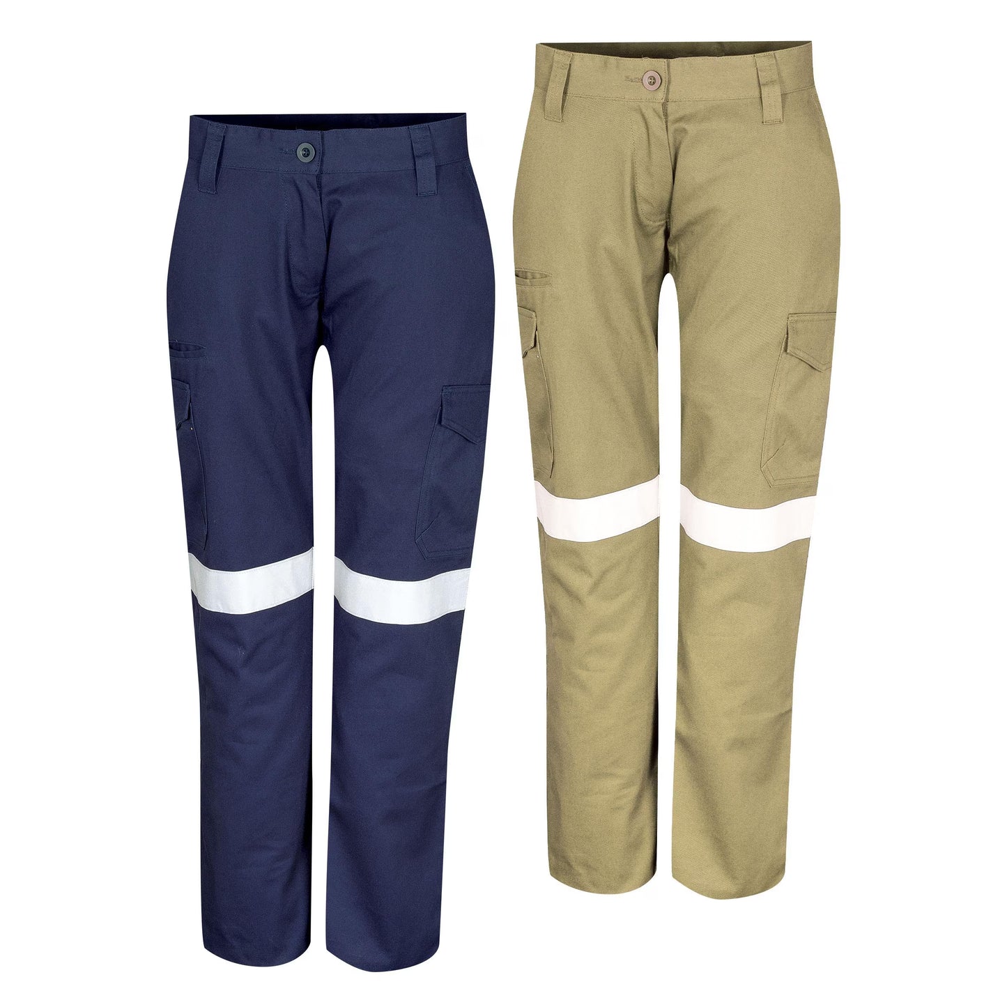 TRu Workwear - Midweight Womens Trouser with Reflective Tape - DCTW1080T3