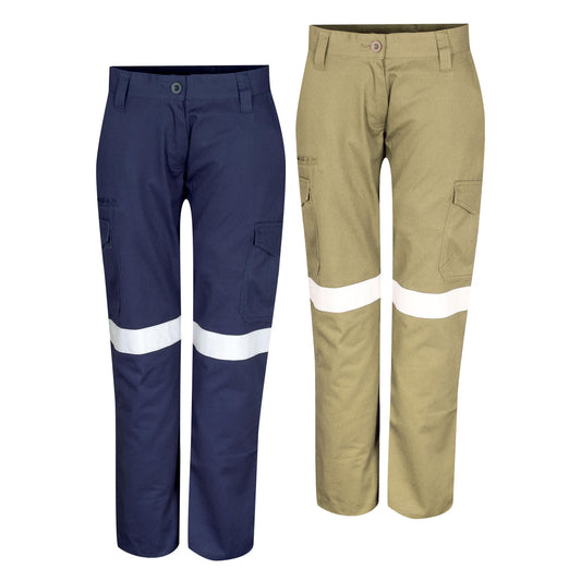 TRu Workwear - Midweight Womens Trouser with Reflective Tape - CTW1080T3