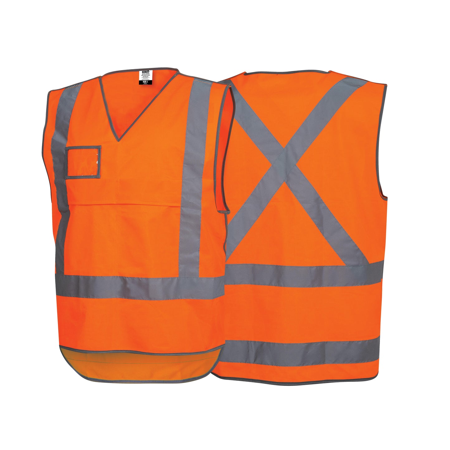 Force360 - Orange Day & Night X-Back Safety Vest (1 Unit) - CWRX194